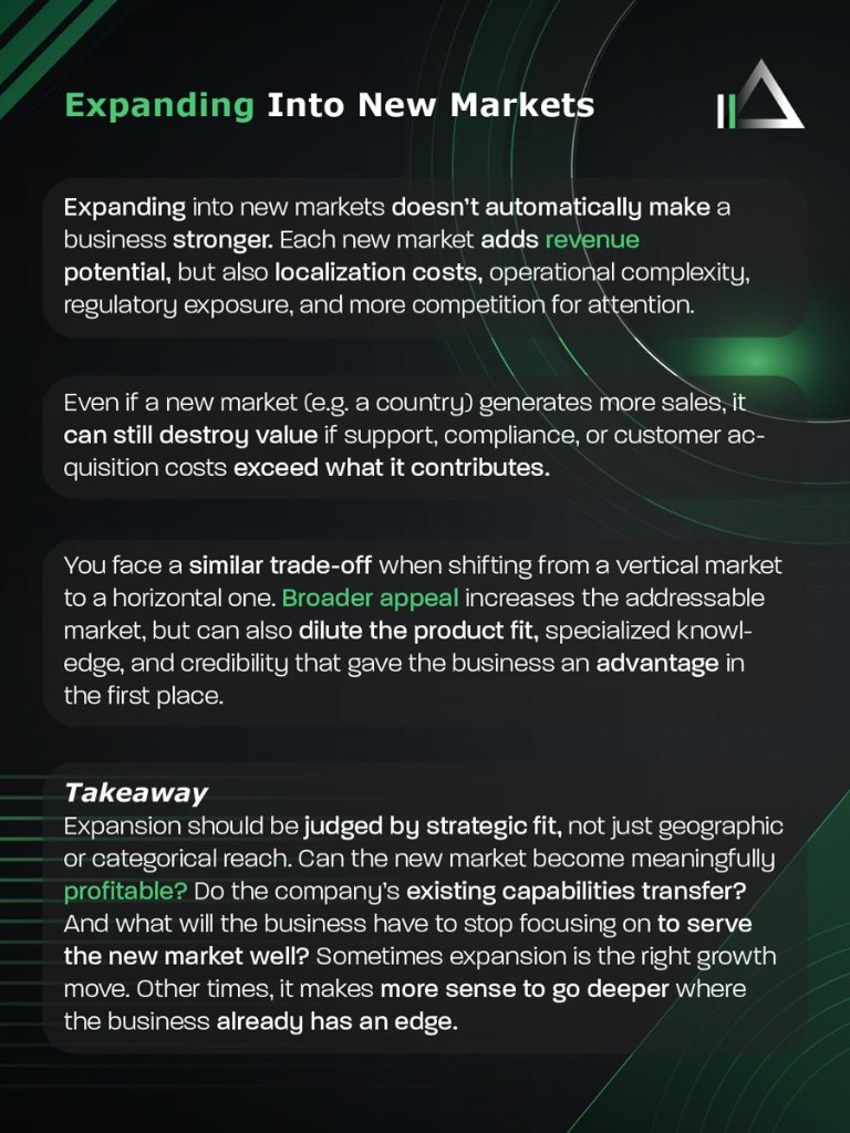 Example lesson: Expanding Into New Markets